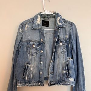 Zara Distressed Denim Jacket
